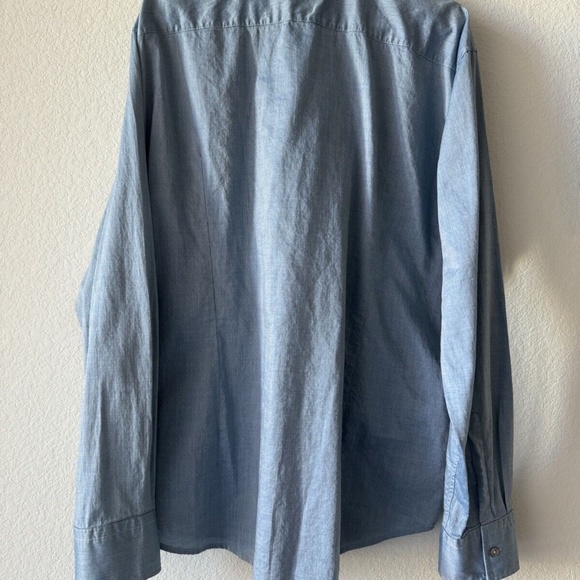 Hugo Boss Men’s Button Front Casual Shirt Slim Fit Blue Size 2XL - Picture 3 of 6